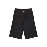KOYOYU RAW DENIM SHORTS - BLACK