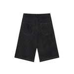 KOYOYU RAW DENIM SHORTS - BLACK