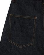 KOYOYU RAW DENIM PANTS - BLACK