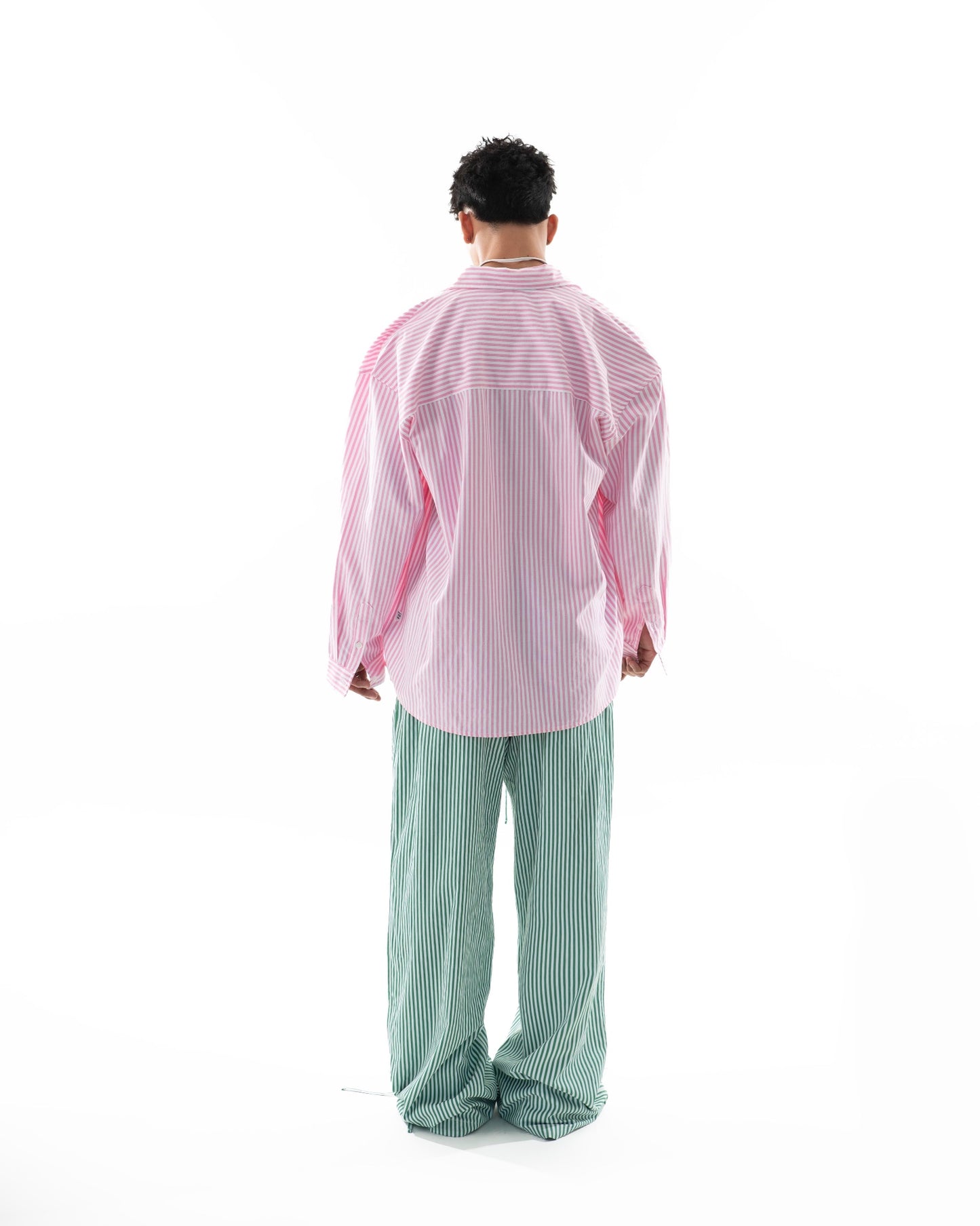 RESORT24 LEISURE LONG-SLEEVE SHIRT - PINK STRIPE