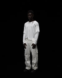 KYY X GOLDIE KNIT DISTRESSED DOUBLE LONGSLEEVE