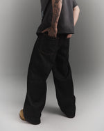 KOYOYU RAW DENIM PANTS - BLACK