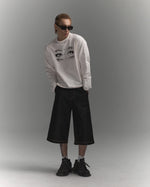 KOYOYU RAW DENIM SHORTS - BLACK