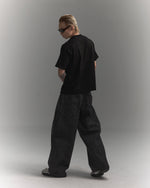 KOYOYU BALLOON JEANS - BLACK