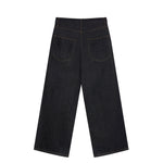 KOYOYU RAW DENIM PANTS - BLACK
