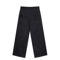 KOYOYU RAW DENIM PANTS - BLACK