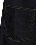 KOYOYU RAW DENIM PANTS - BLACK