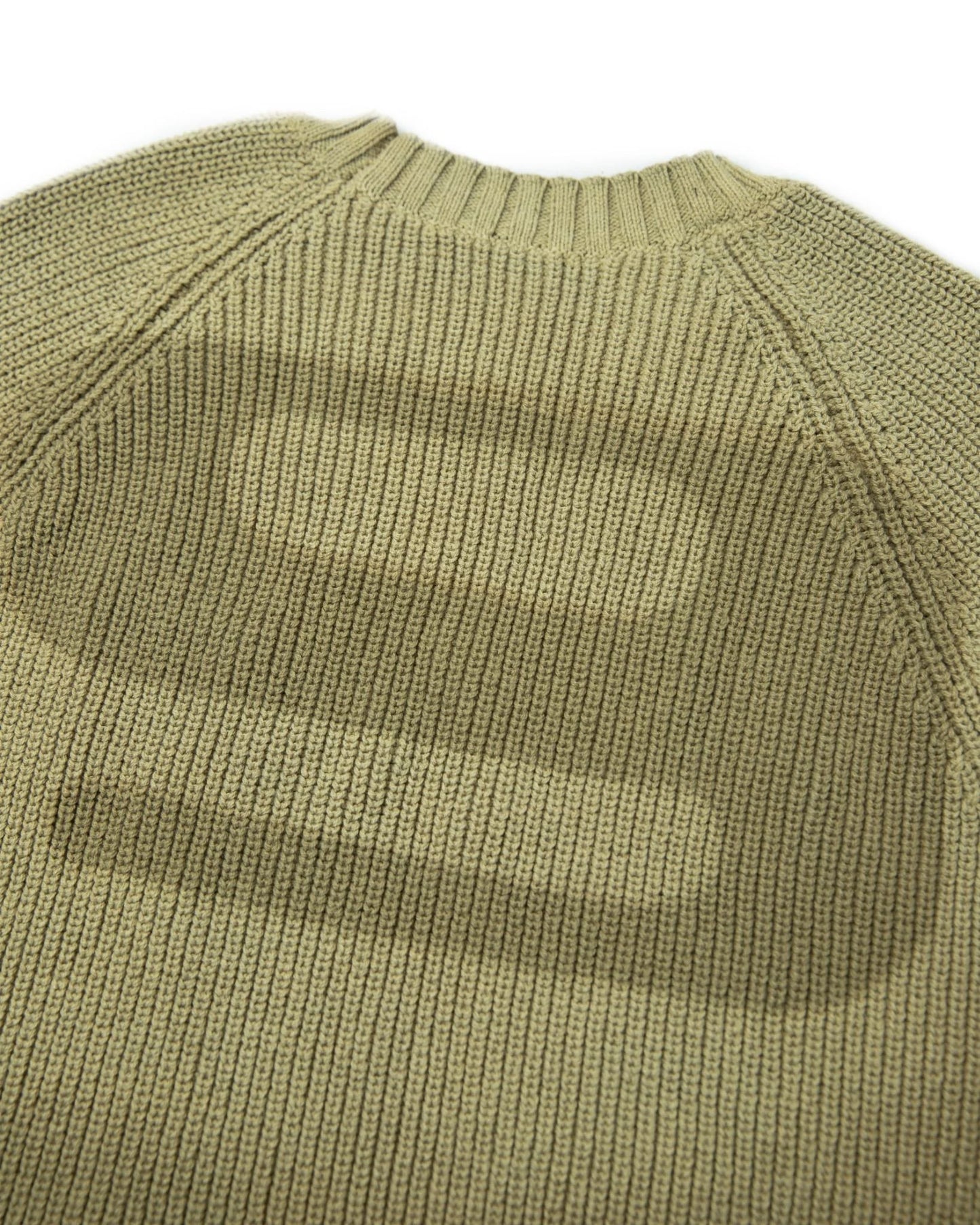 LOGO WASHED KNIT SWEATER - YELLOW