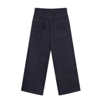 KOYOYU RAW DENIM PANTS - BLACK