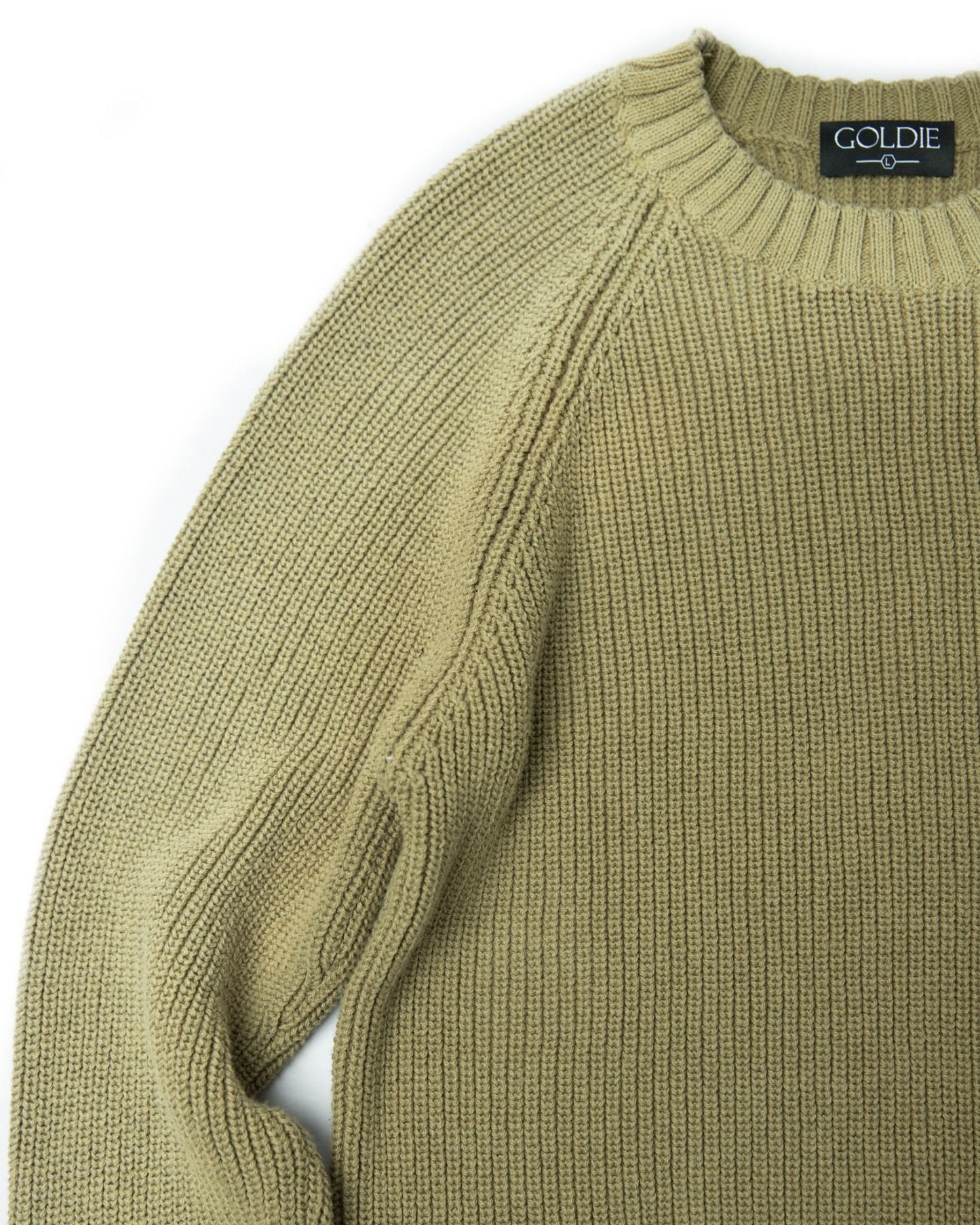 LOGO WASHED KNIT SWEATER - YELLOW