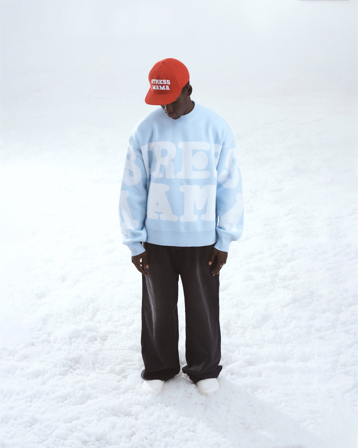 SSMA KNIT SWEATER - BABY BLUE