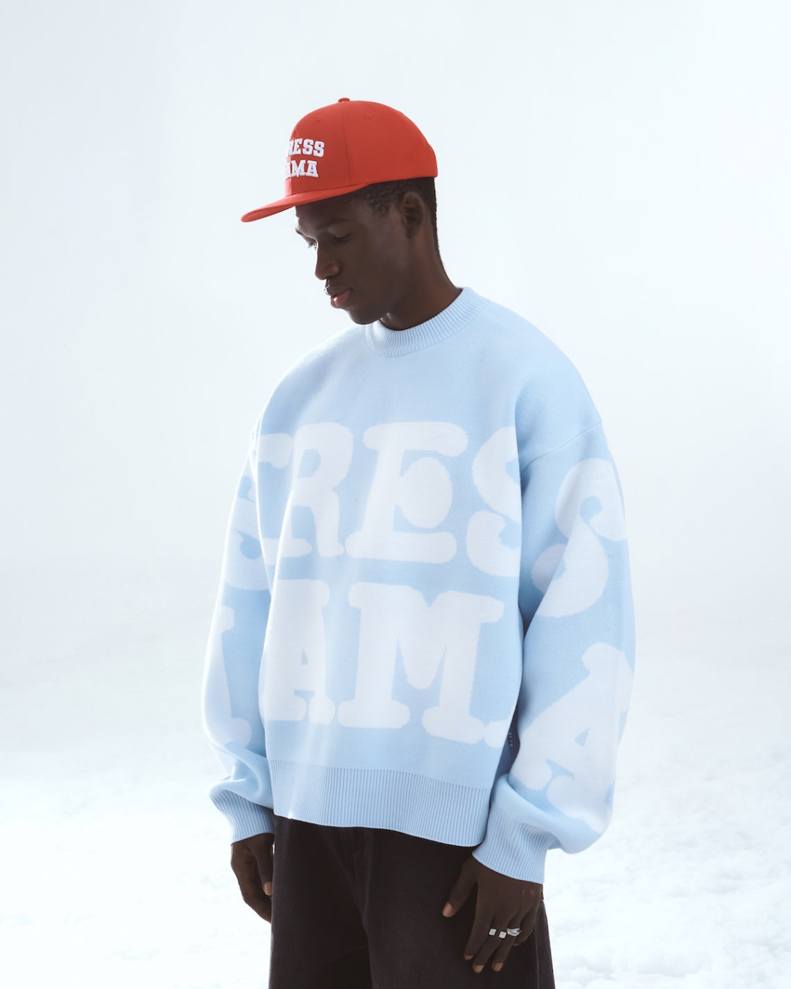 SSMA KNIT SWEATER - BABY BLUE