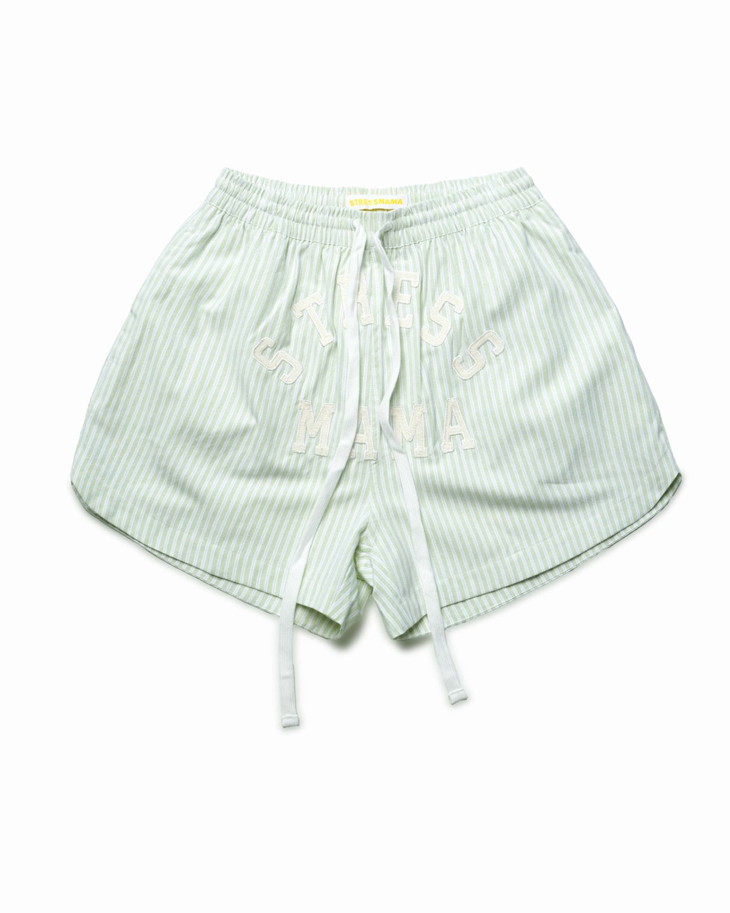 RESORT24 LEISURE SHORTS - GREEN STRIPE