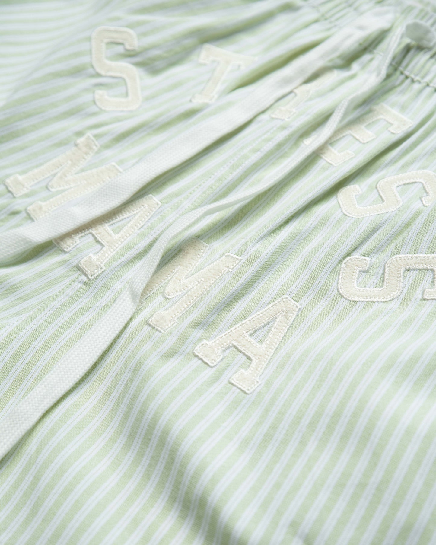 RESORT24 LEISURE SHORTS - GREEN STRIPE