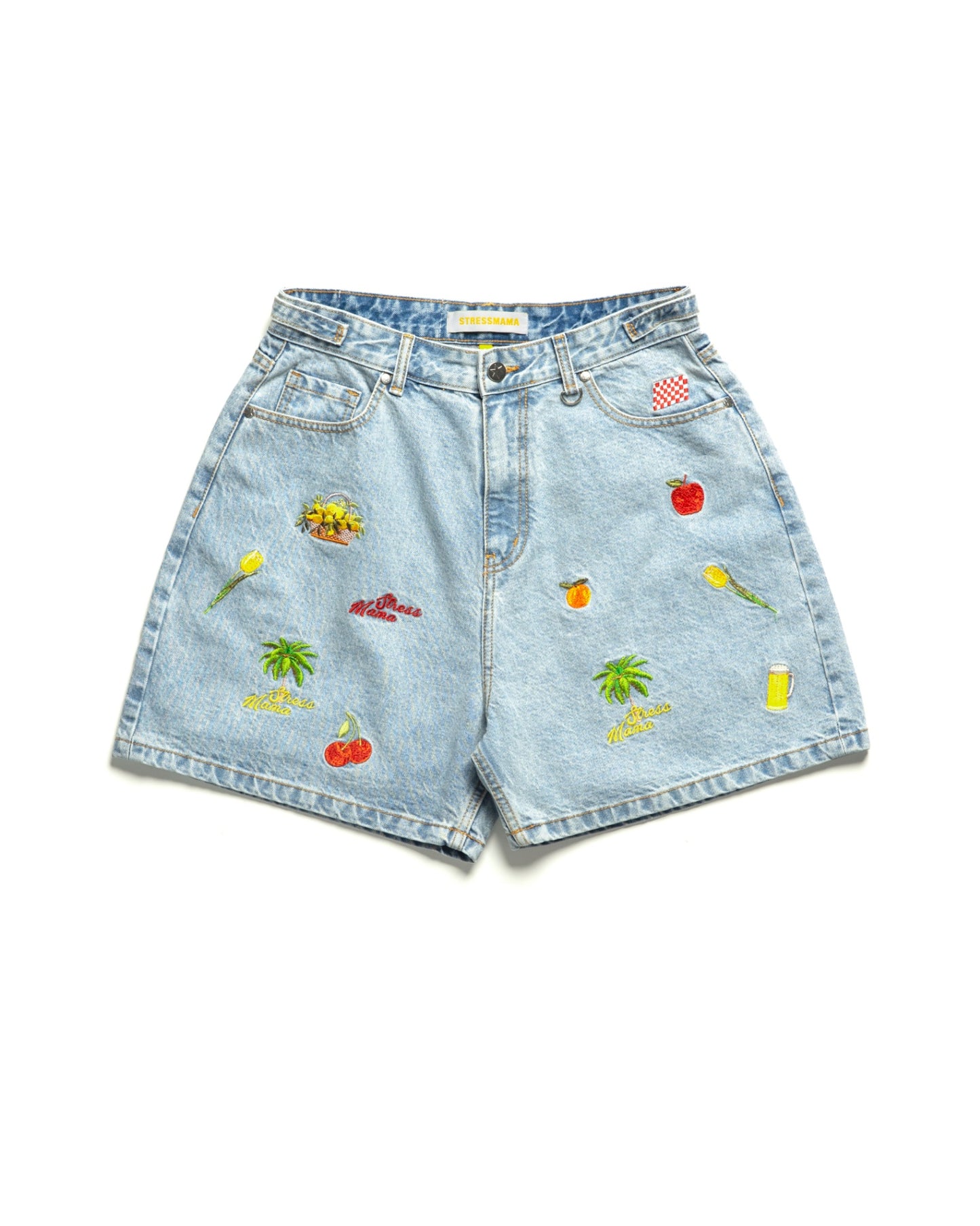 SSMA TROPICALISMO DENIM SHORTS - BLUE