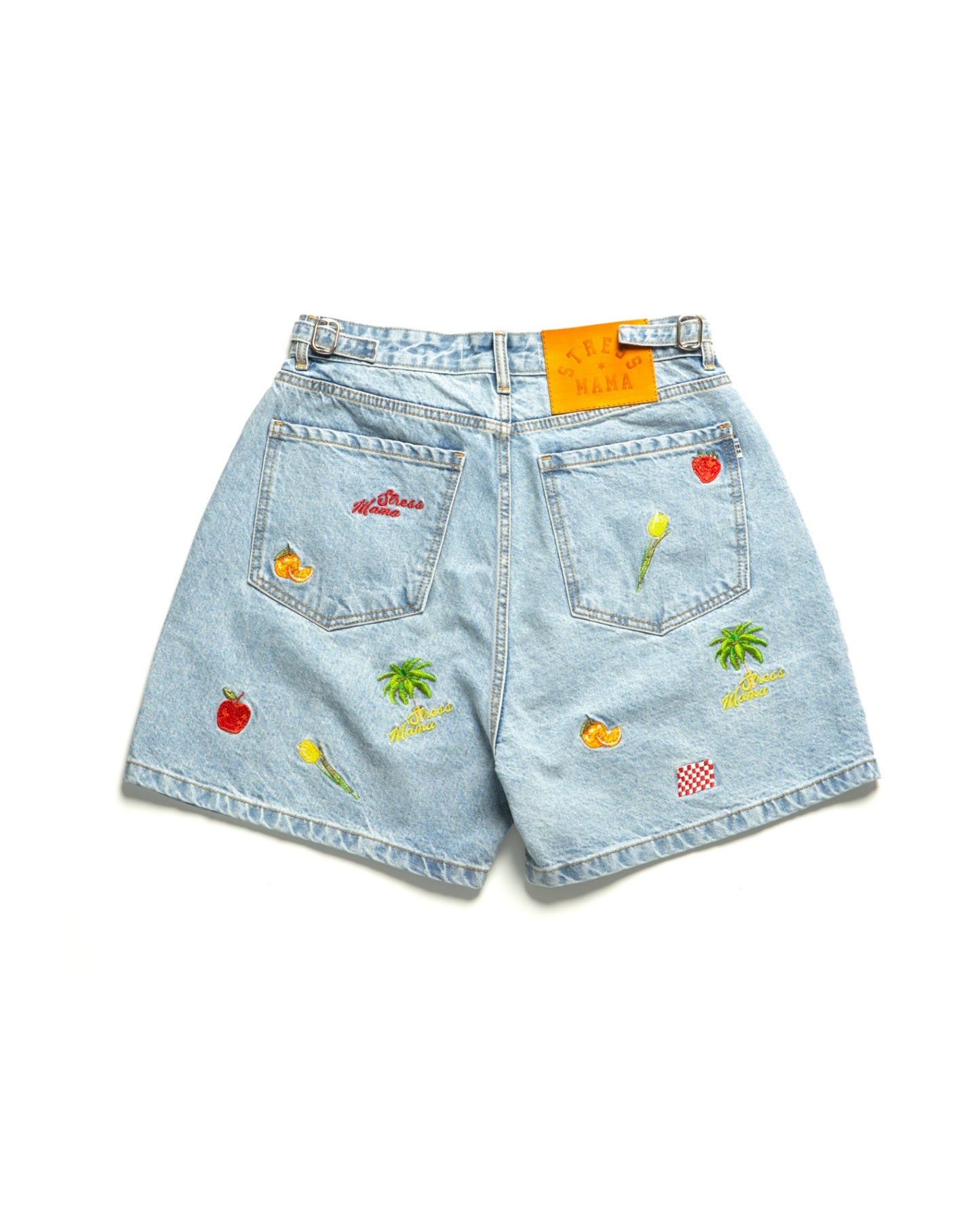 SSMA TROPICALISMO DENIM SHORTS - BLUE