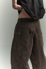 KOYOYU BALLOON JEANS - BROWN