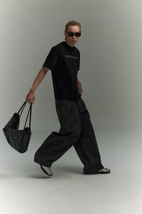 KOYOYU BALLOON JEANS - BLACK