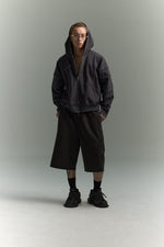 KOYOYU EMBROIDERED SWEATSHORTS - GREY