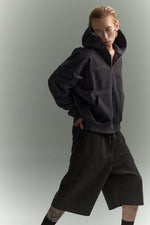 KOYOYU EMBROIDERED SWEATSHORTS - GREY