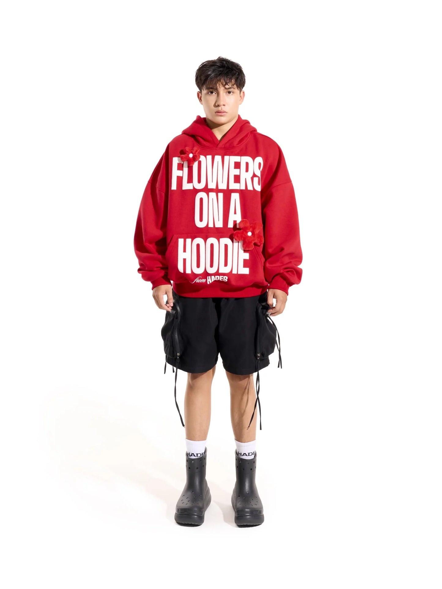 HADES FLEURS RED HOODIE