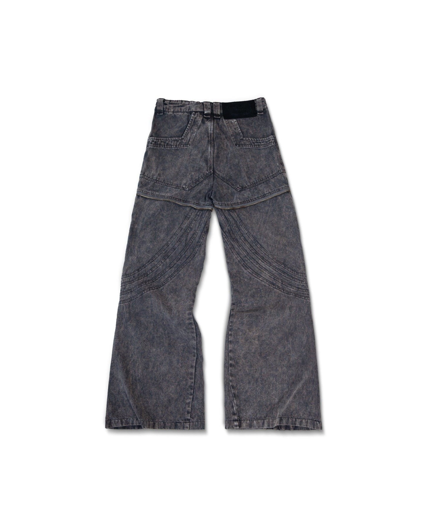 WAVE DIRT GREY DYED DENIM PANTS