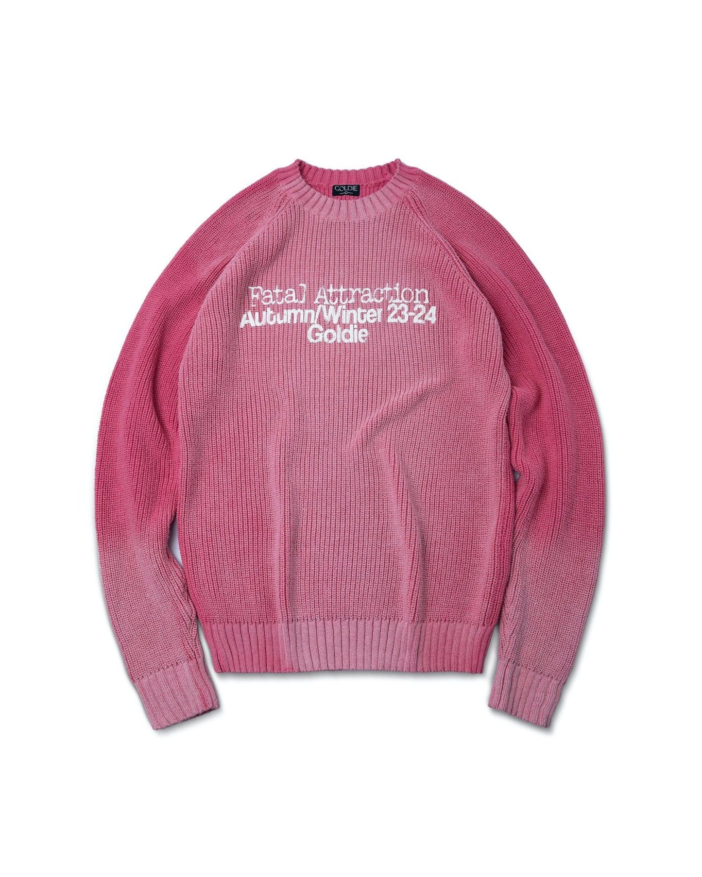 F/A PINK WASHED KNIT SWEATER