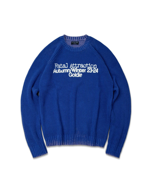 F/A BLUE WASHED KNIT SWEATER