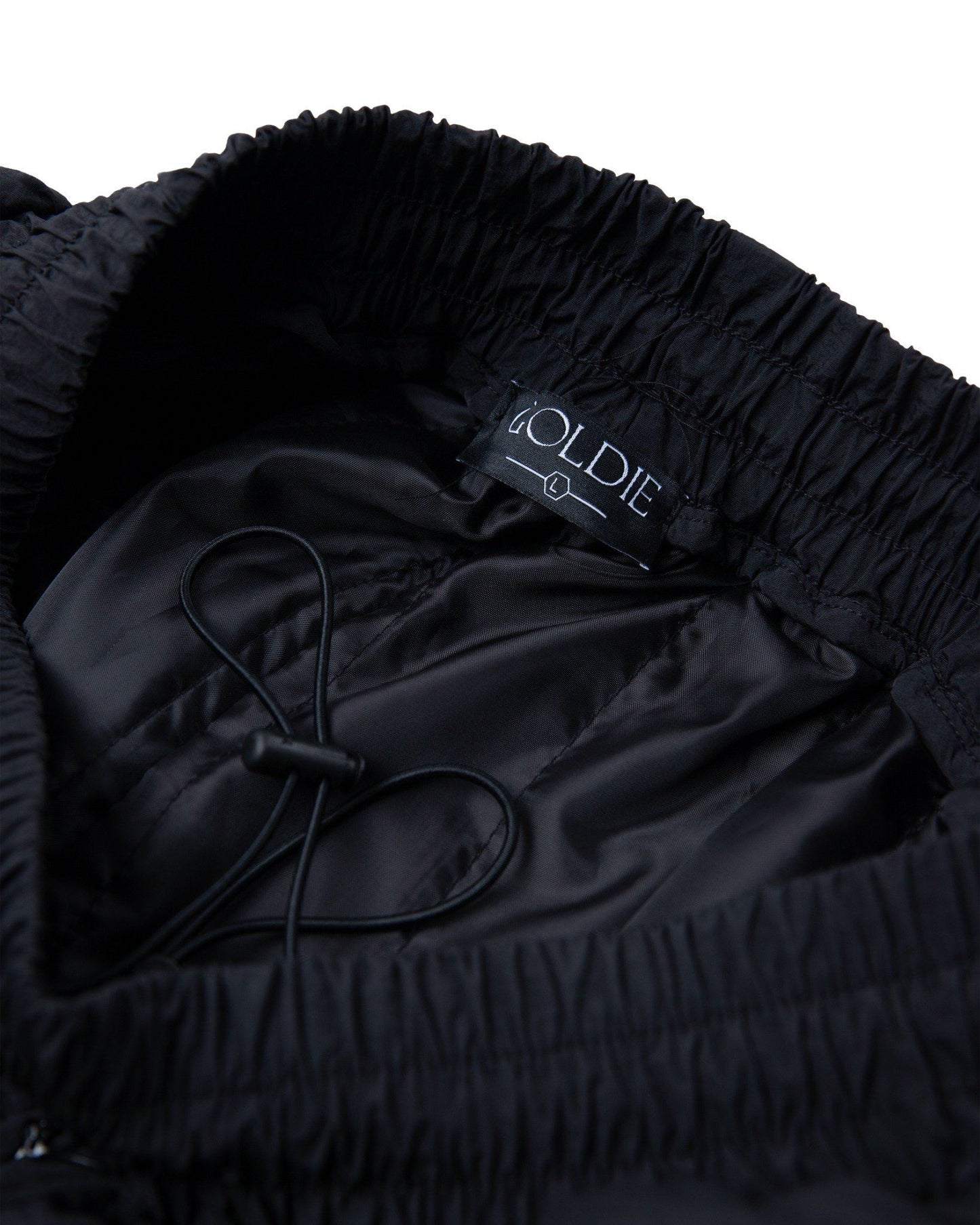 PUFFER BLACK NYLON PANTS