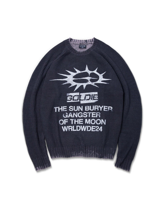 GOTM WASHED KNIT SWEATER ( REVERSIBLE )