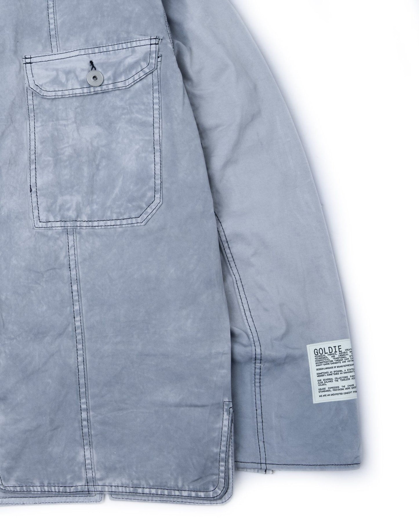 GREY DYED WASHED SHIRT