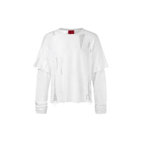 KYY X GOLDIE KNIT DISTRESSED DOUBLE LONGSLEEVE