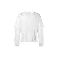KYY X GOLDIE KNIT DISTRESSED DOUBLE LONGSLEEVE
