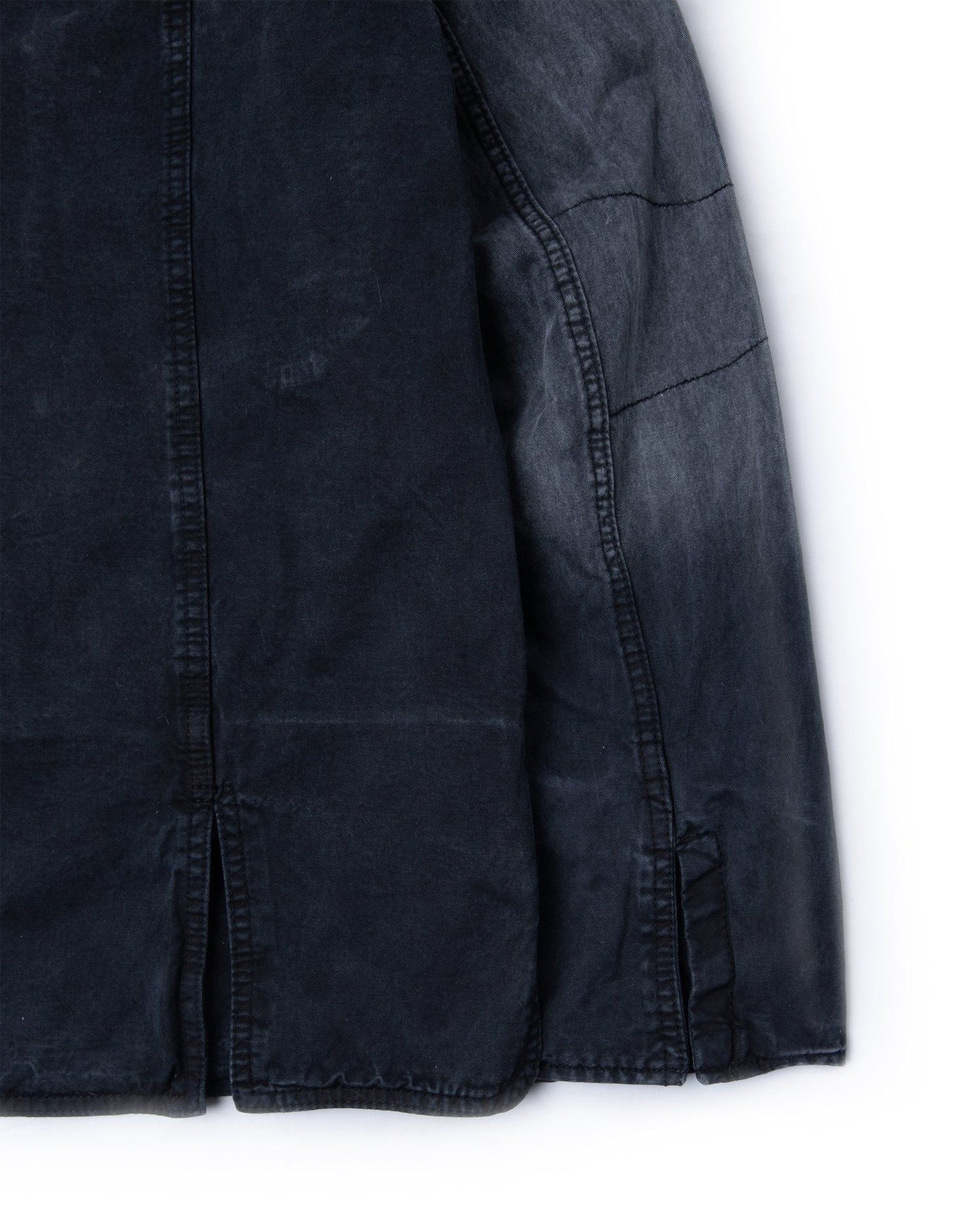 BLACK DYED WASHED SHIRT