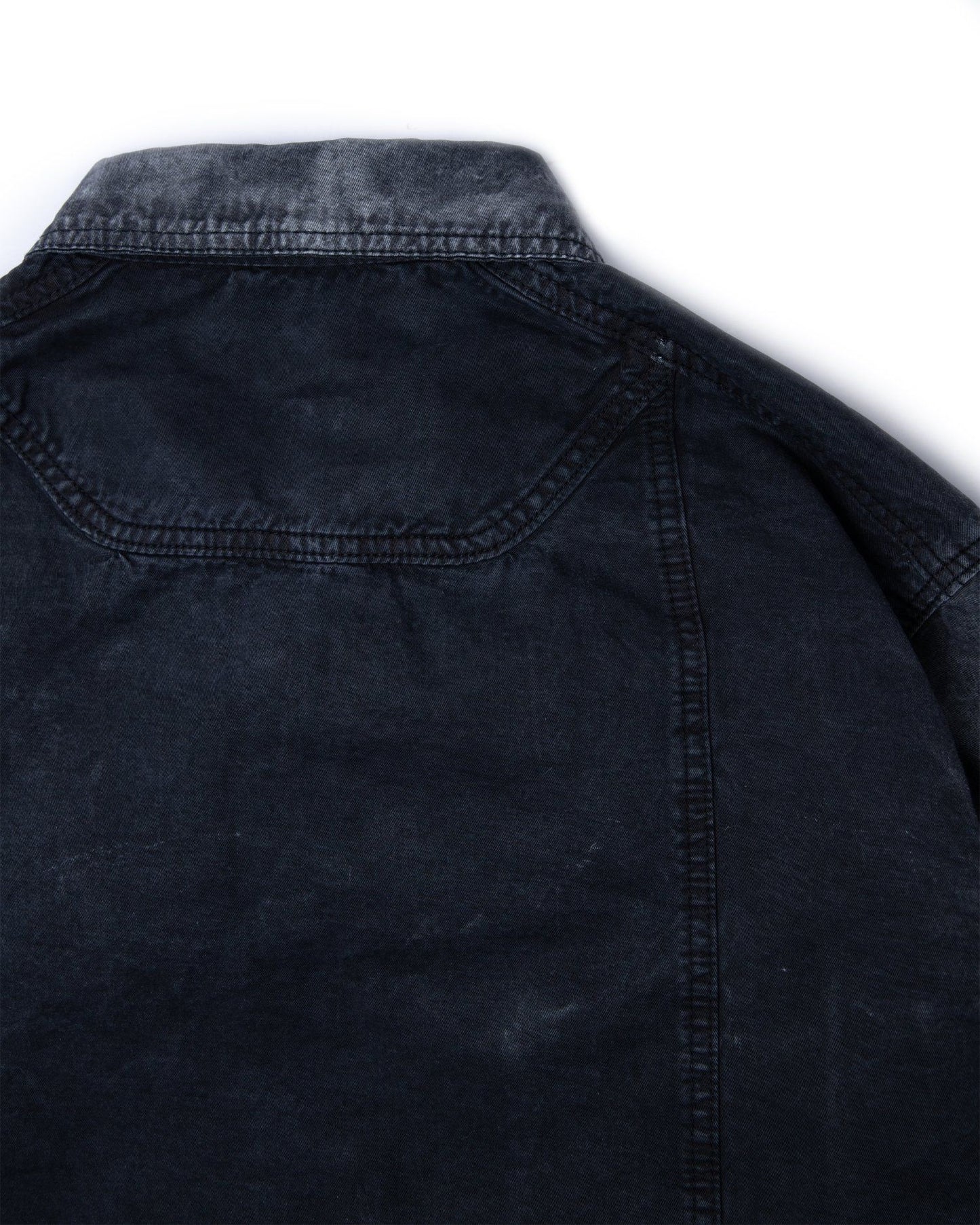 BLACK DYED WASHED SHIRT