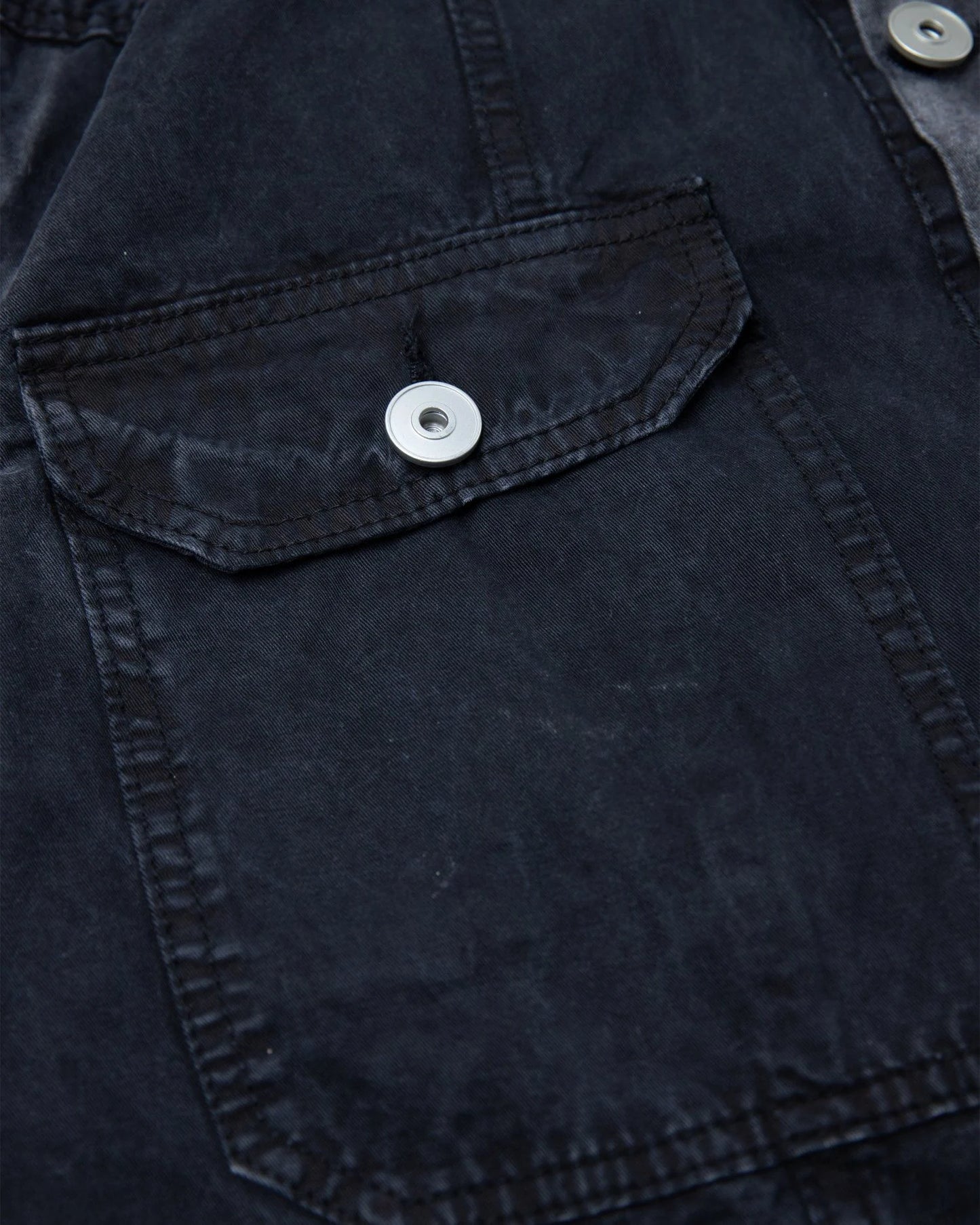 BLACK DYED WASHED SHIRT