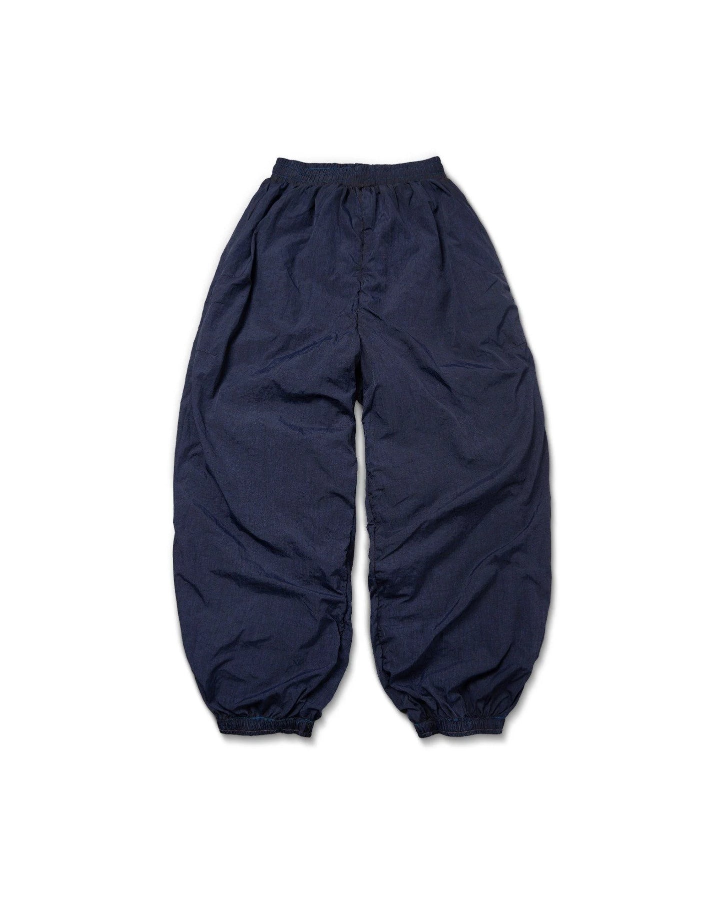 PUFFER BLUE WASHED NYLON PANTS