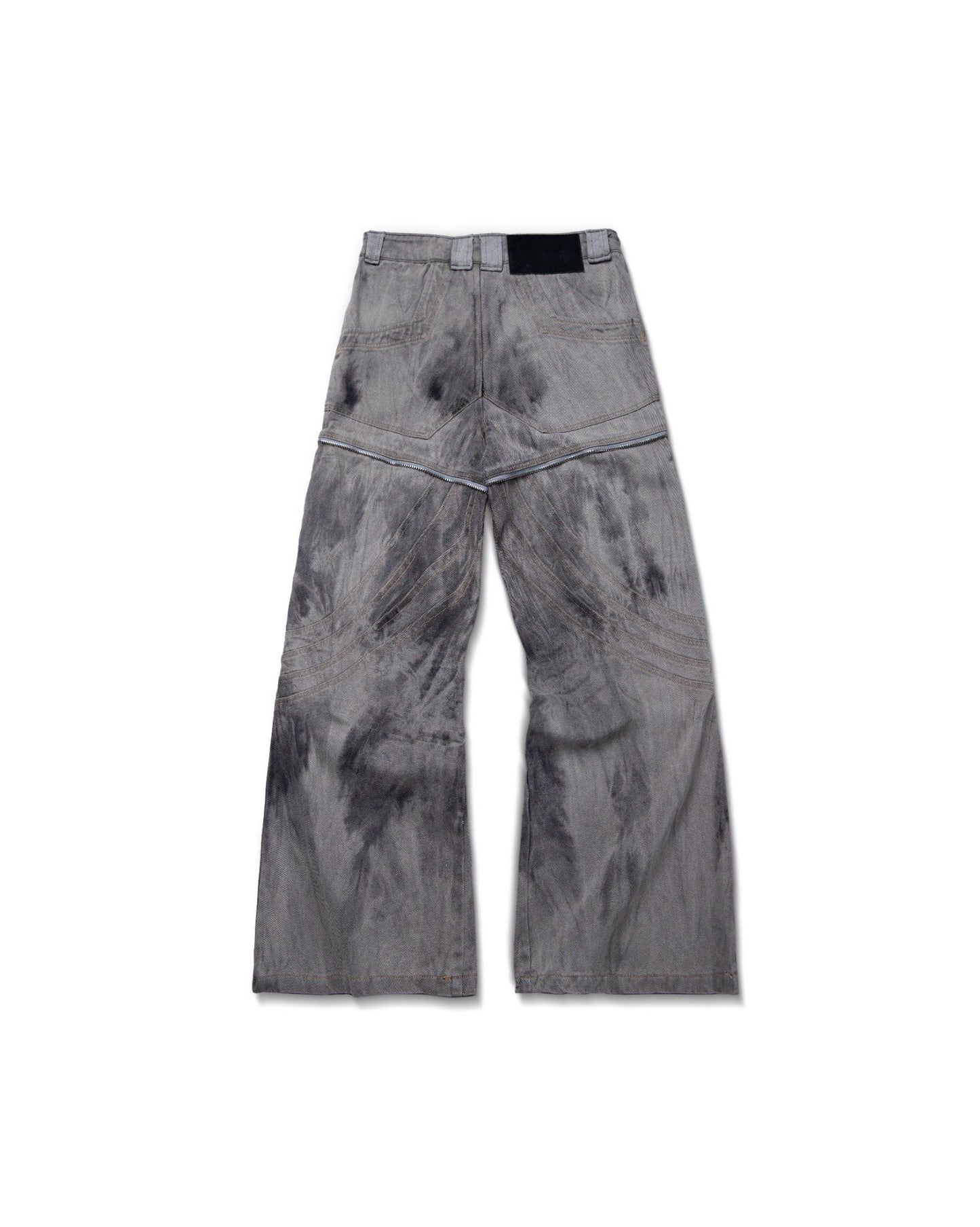 WAVE DIRT GREY WASHED DENIM PANTS