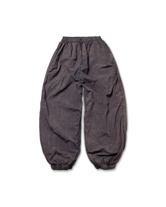 PUFFER BROWN WASHED NYLON PANTS