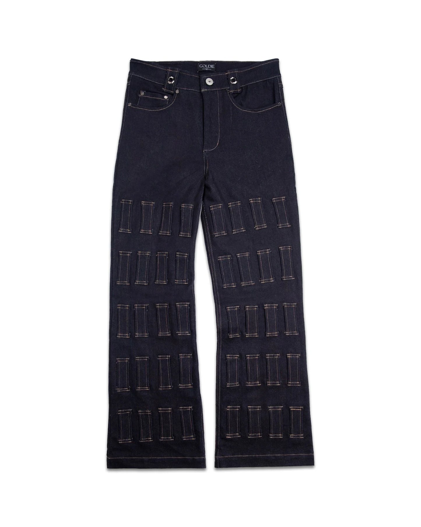 MULTI BELT LOOPS DENIM PANTS