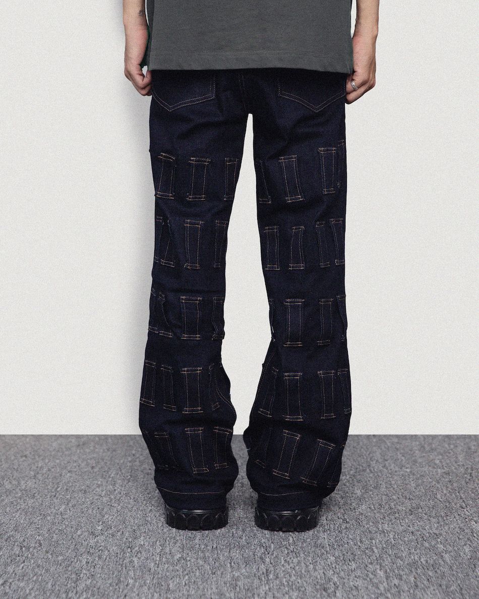 MULTI BELT LOOPS DENIM PANTS