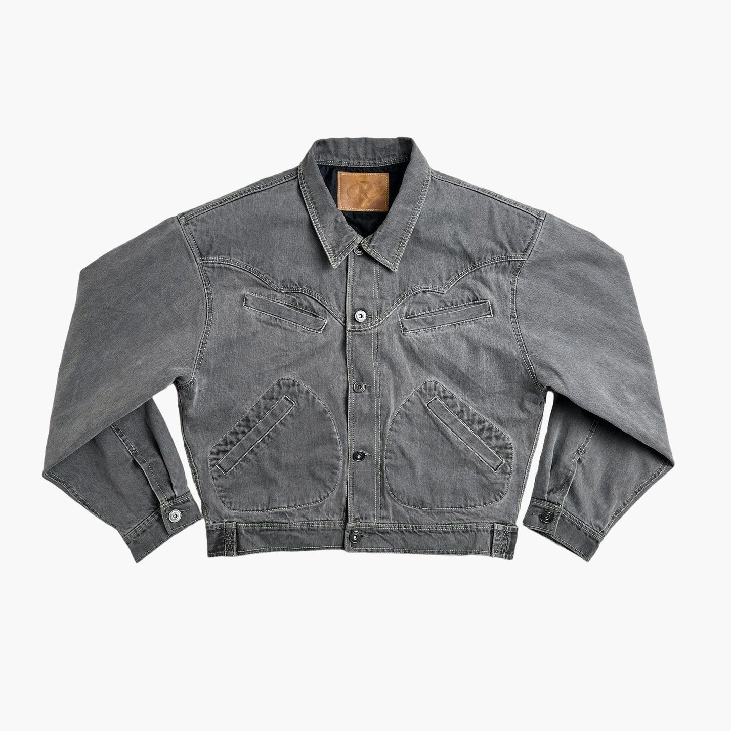 S Pads Bomber Jacket - Gray