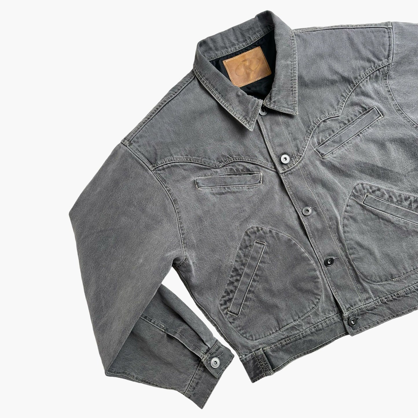 S Pads Bomber Jacket - Gray