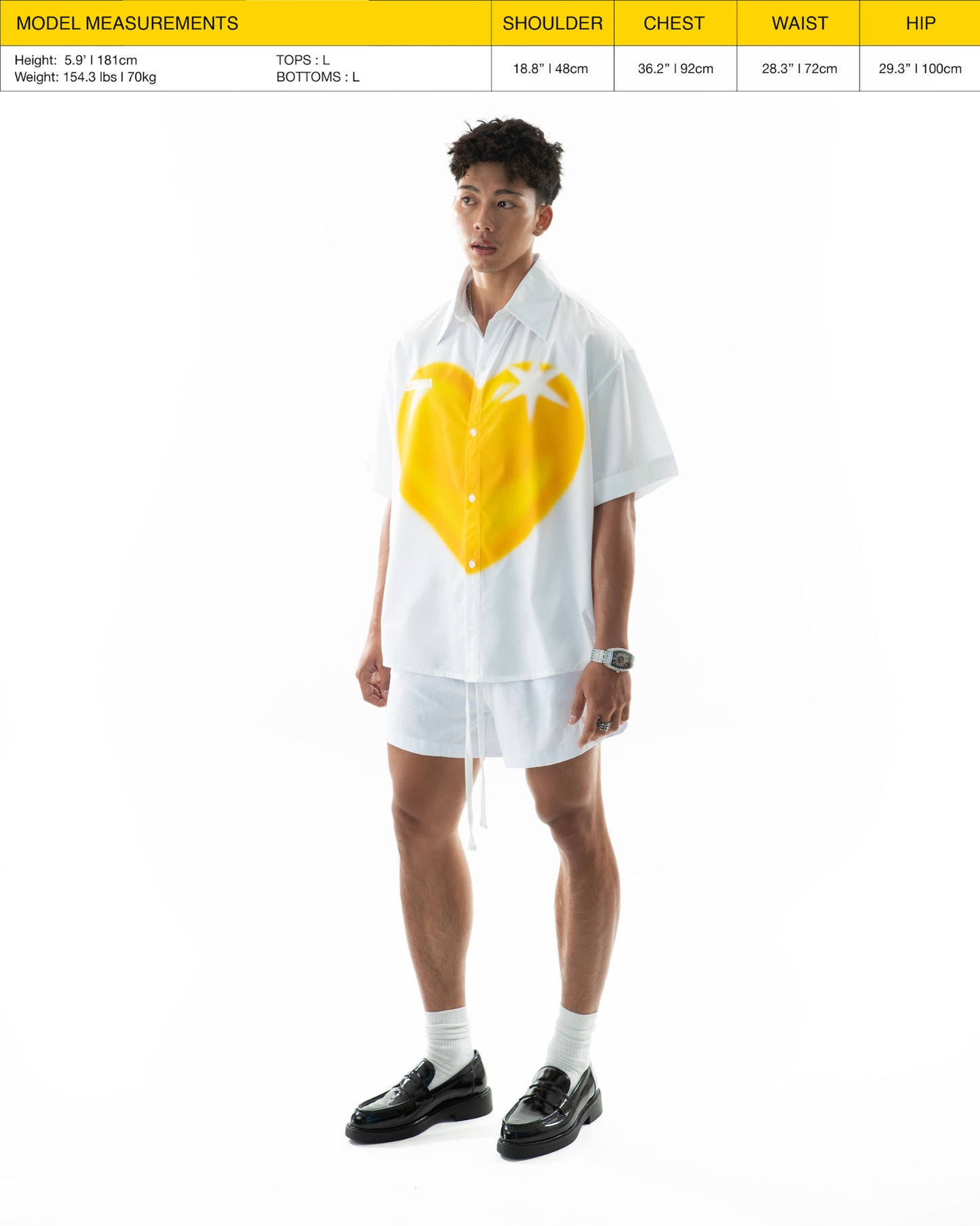 SUNLIT HEART T-SHIRT - WHITE