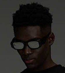 Model wearing KYY X GOLDIE KNIT DISTRESSED DOUBLE LONGSLEEVE