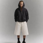 KOYOYU EMBROIDERED SWEATSHORTS - WHITE