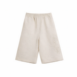 KOYOYU EMBROIDERED SWEATSHORTS - WHITE