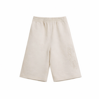 KOYOYU EMBROIDERED SWEATSHORTS - WHITE