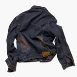 R DENIM JACKET - PURPLE